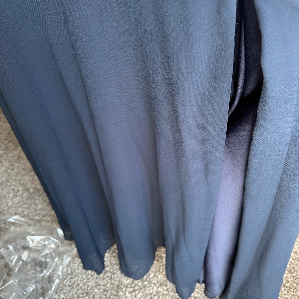 Betsy & Adam Navy Dress with Embroidery - Picture 6 of 6